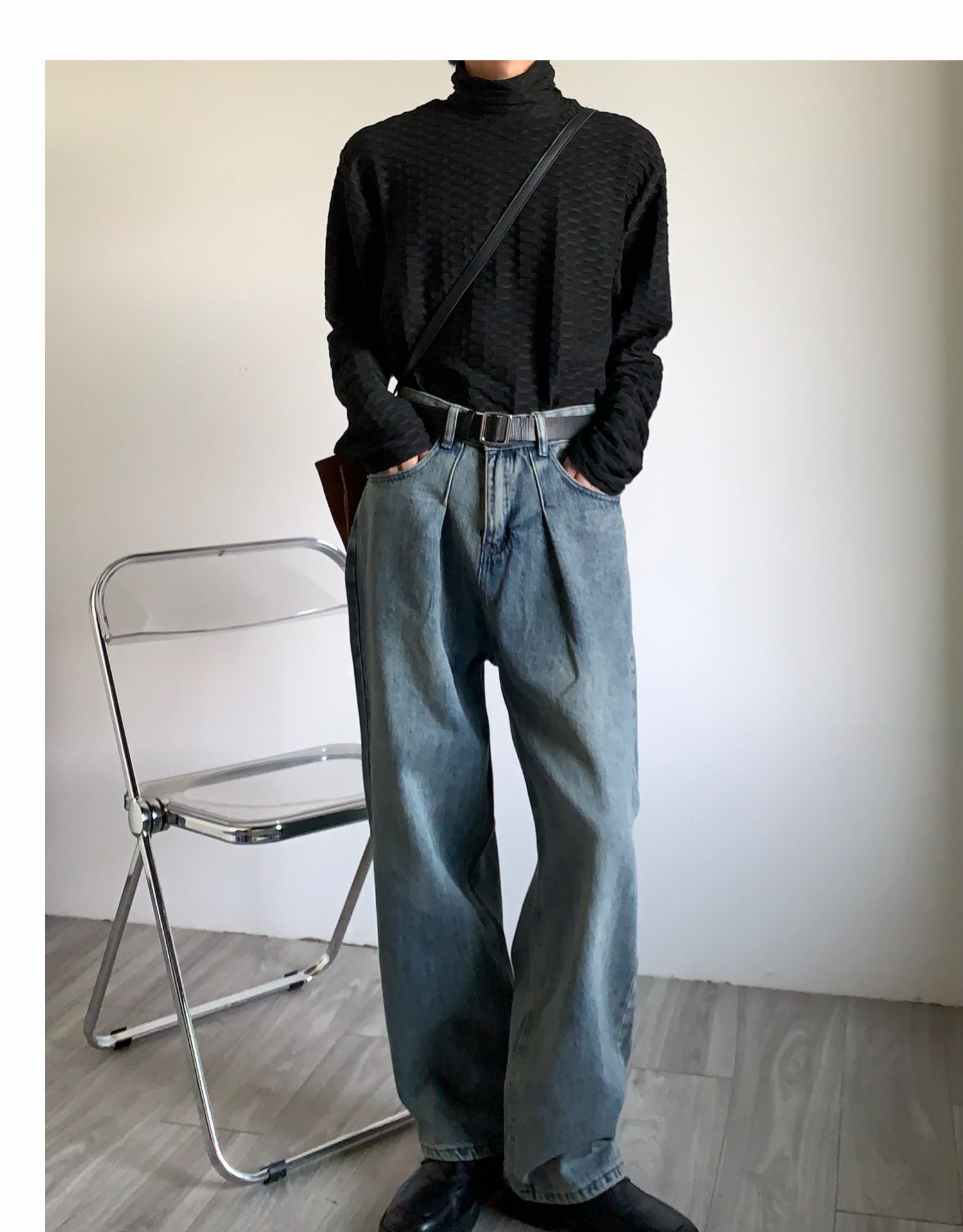 Japanese Brand × Jean American retro straight wide-leg loose versatile jeans Size US 32 / EU 48 - 1 Thumbnail