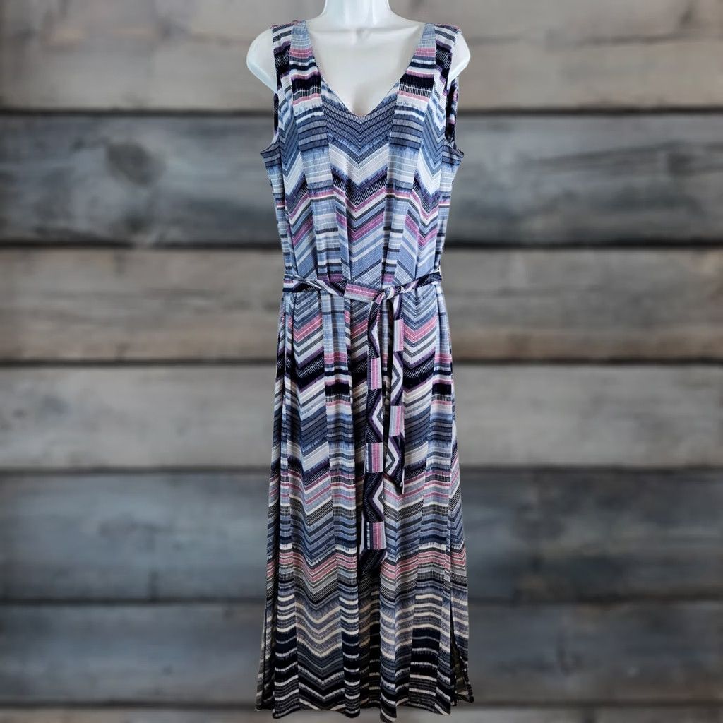 chicos maxi dress Casual By In Blue, Size: Xl Cut from our customer favorite Chicos Womens Maxi Dress XL
