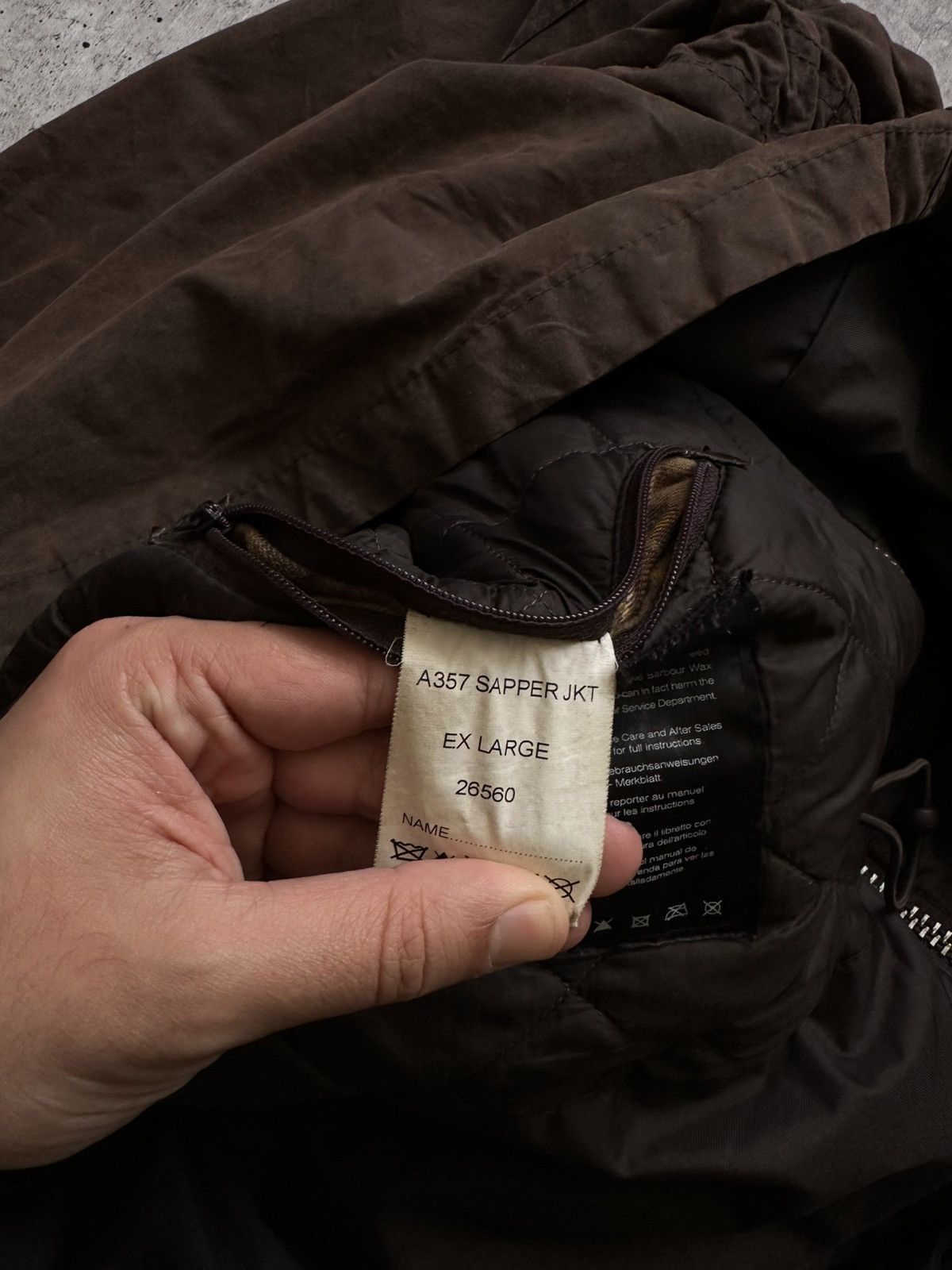 Barbour Vintage Barbour A357 Sapper Waxed Cotton Jacket Size US XL / EU 56 / 4 - 14 Thumbnail