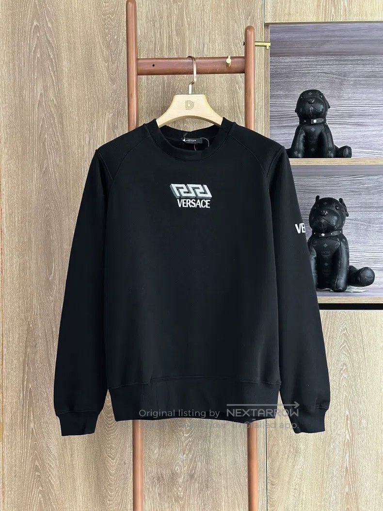 Versace Versace Men's black zippered casual crew neck sweatshirt l Size US S / EU 44-46 / 1 - 3 Thumbnail