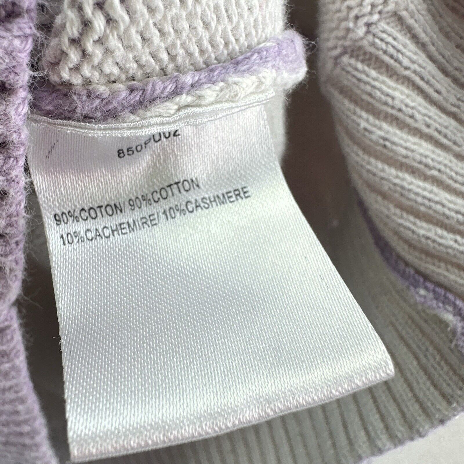 Carven Carven | S | Crew cream purple cotton/cashmere blend sweater Size S / US 4 / IT 40 - 7 Thumbnail
