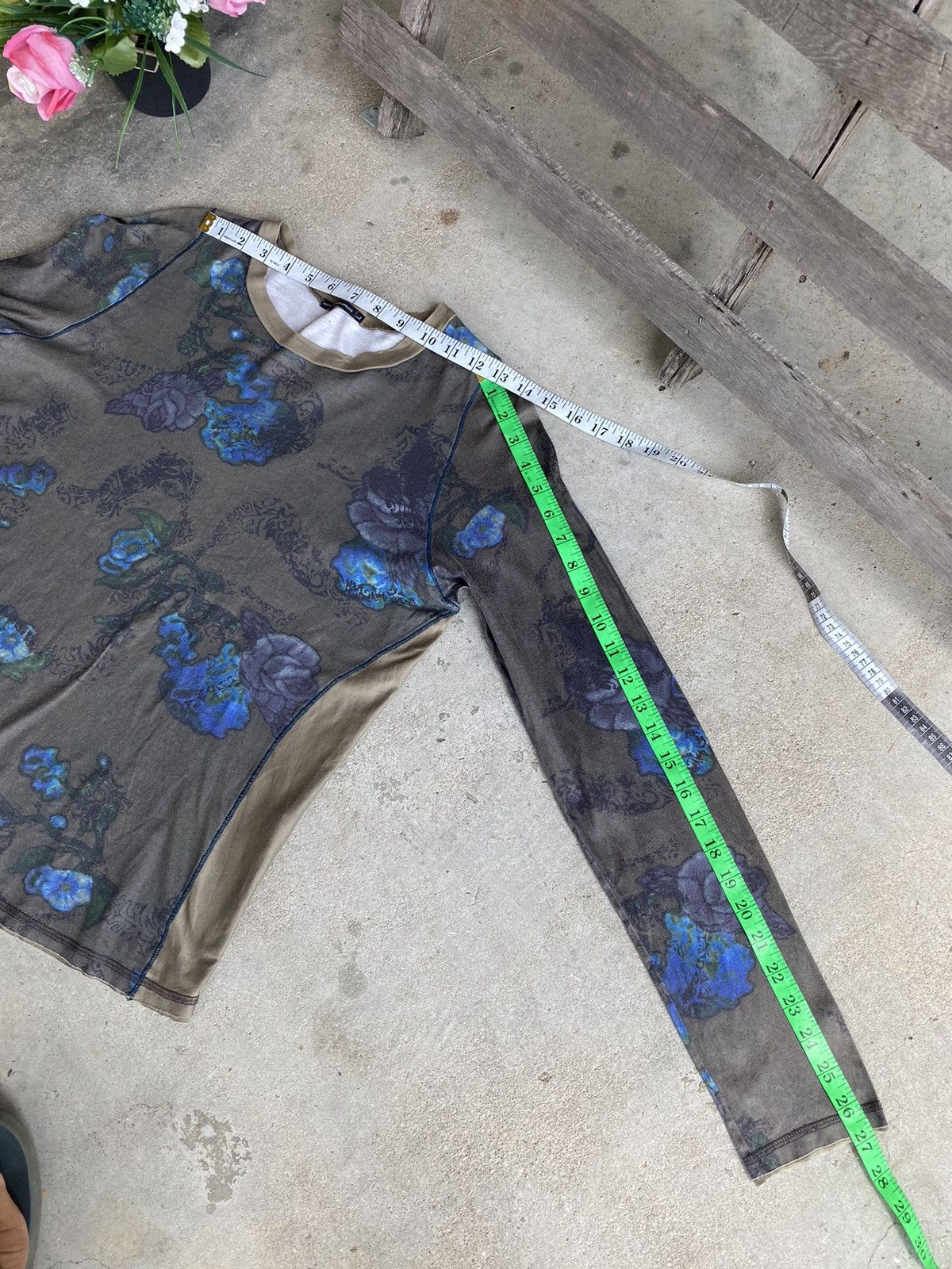 Marithe + Francois Girbaud 🔥 Rare 🔥 MFG floral longsleeve shirt Size L / US 10 / IT 46 - 11 Thumbnail
