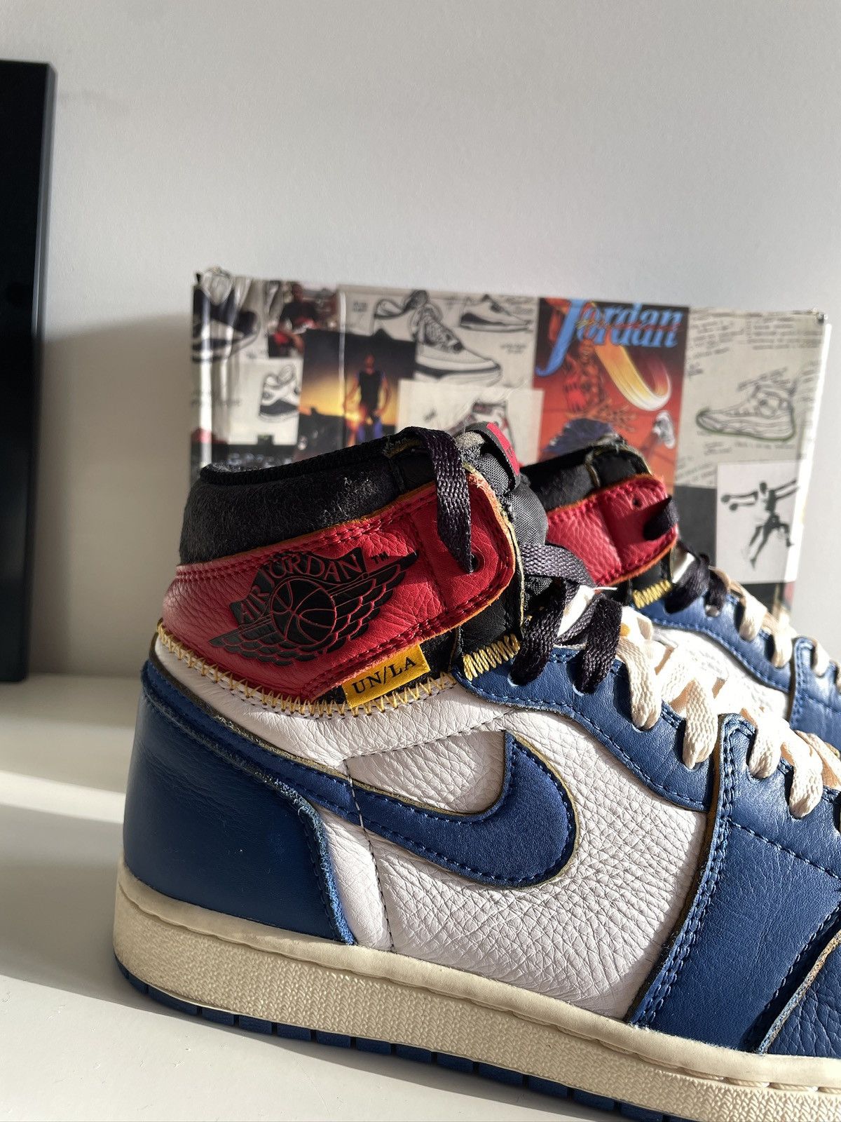 Jordan Brand × Union LA Union x Jordan 1 High OG Storm Blue US9.5 Size US 9.5 / EU 42-43 - 3 Thumbnail
