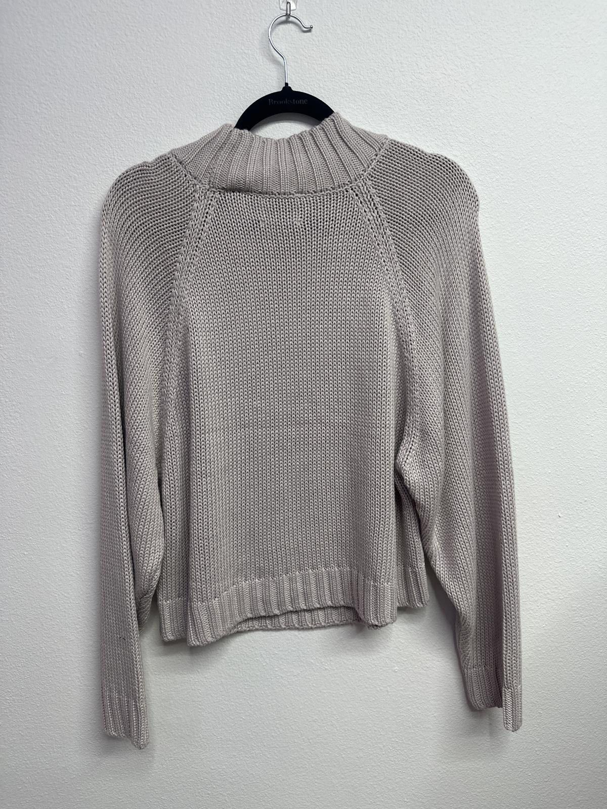 Elie Tahari Elie Tahari Large Apricot Beige Cable Knit Sweater Size L / US 10 / IT 46 - 4 Thumbnail