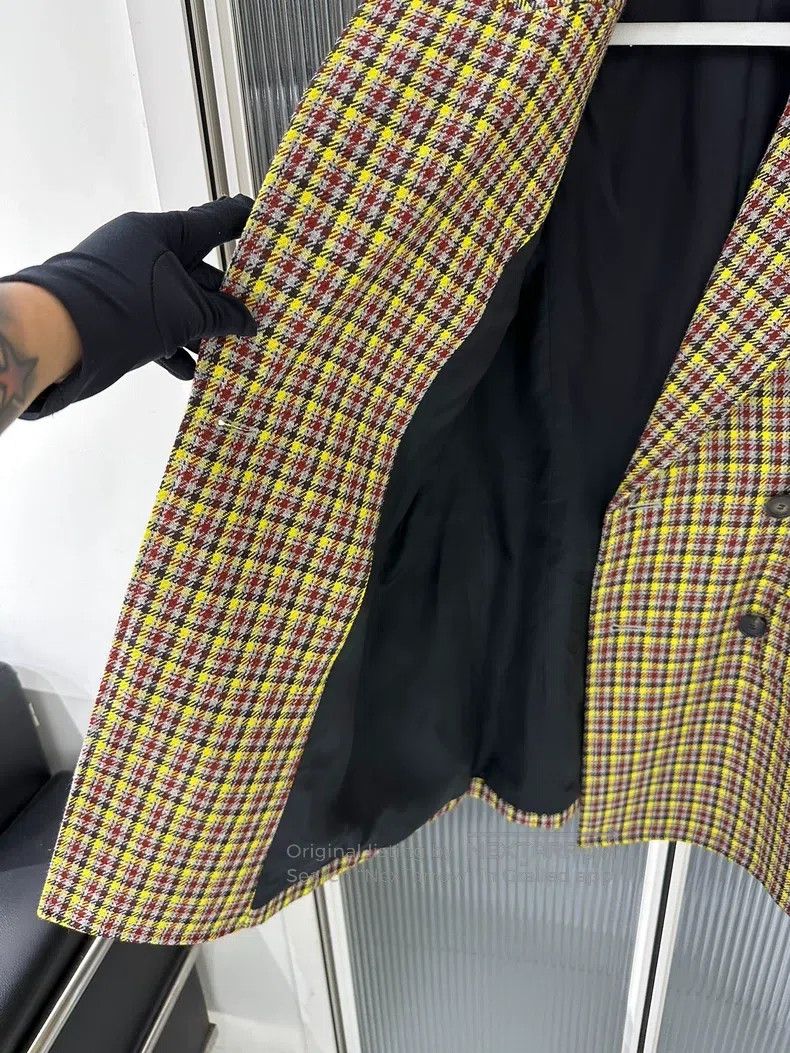 Balenciaga Balenciaga Checkered hourglass blazer Size XXS / US 00 / IT 34 - 5 Thumbnail