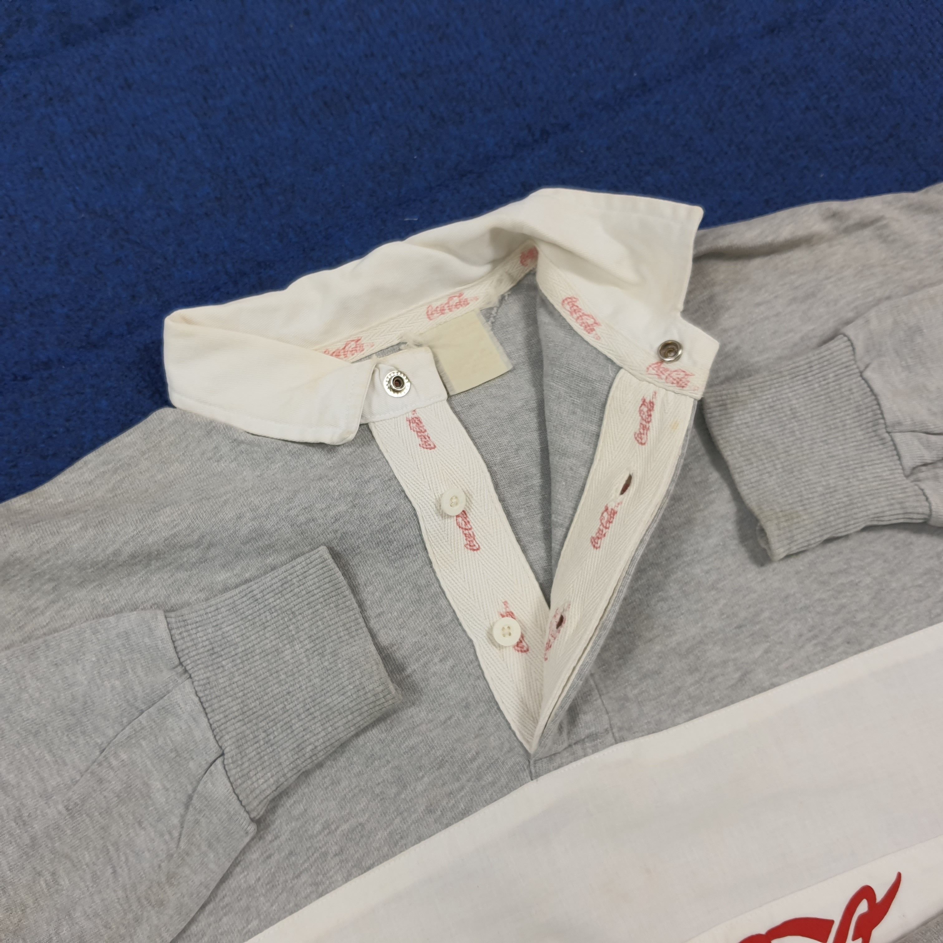Coca Cola Vintage Coca Cola Streetwear Retro Polo Long Sleeve C301N13 Size US L / EU 52-54 / 3 - 5 Thumbnail