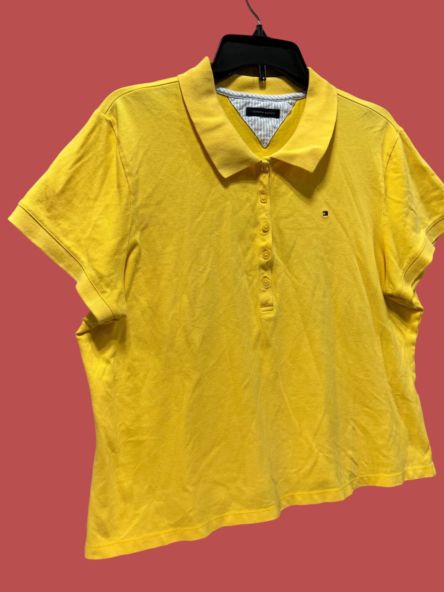 Tommy Hilfiger Tommy Hilfiger - Men's Short Sleeve Polo Shirt - Yellow - Me Size US M / EU 48-50 / 2 - 11 Thumbnail