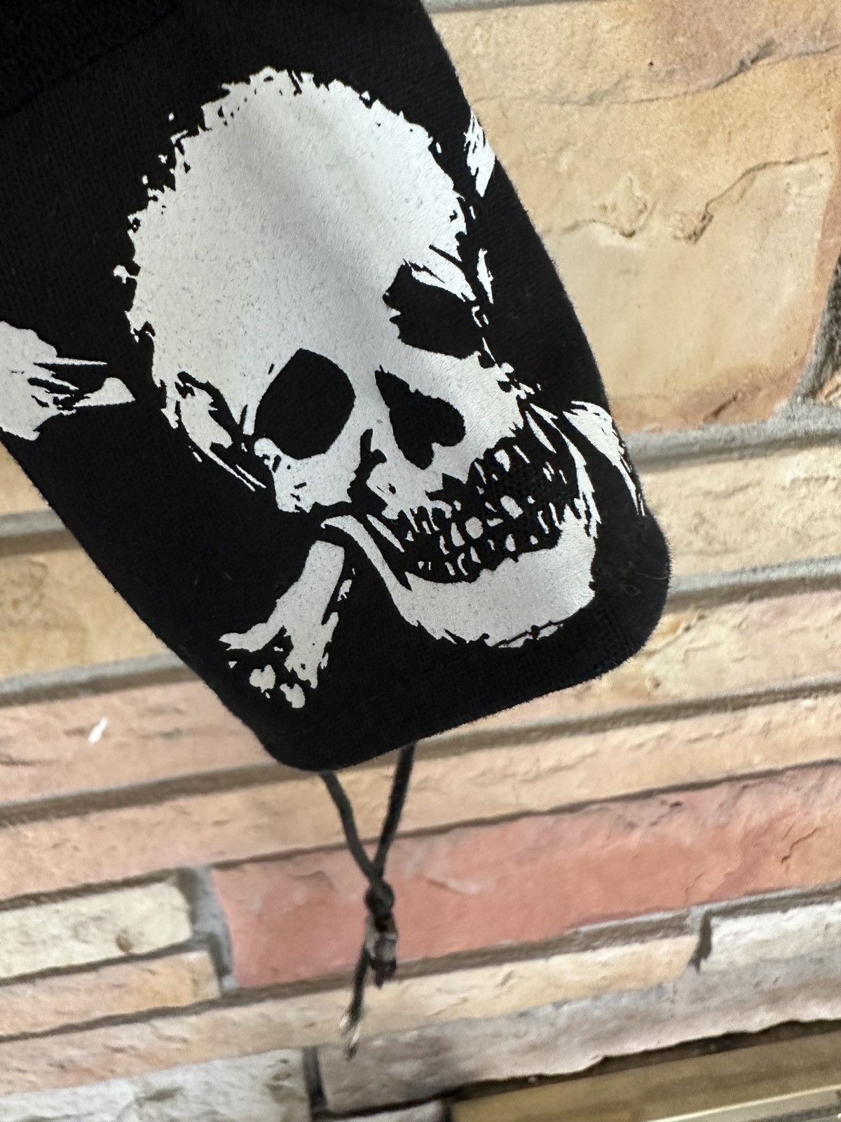 Vintage Vintage 90s Skull and Crossbones Mesh Top Size L / US 10 / IT 46 - 10 Thumbnail