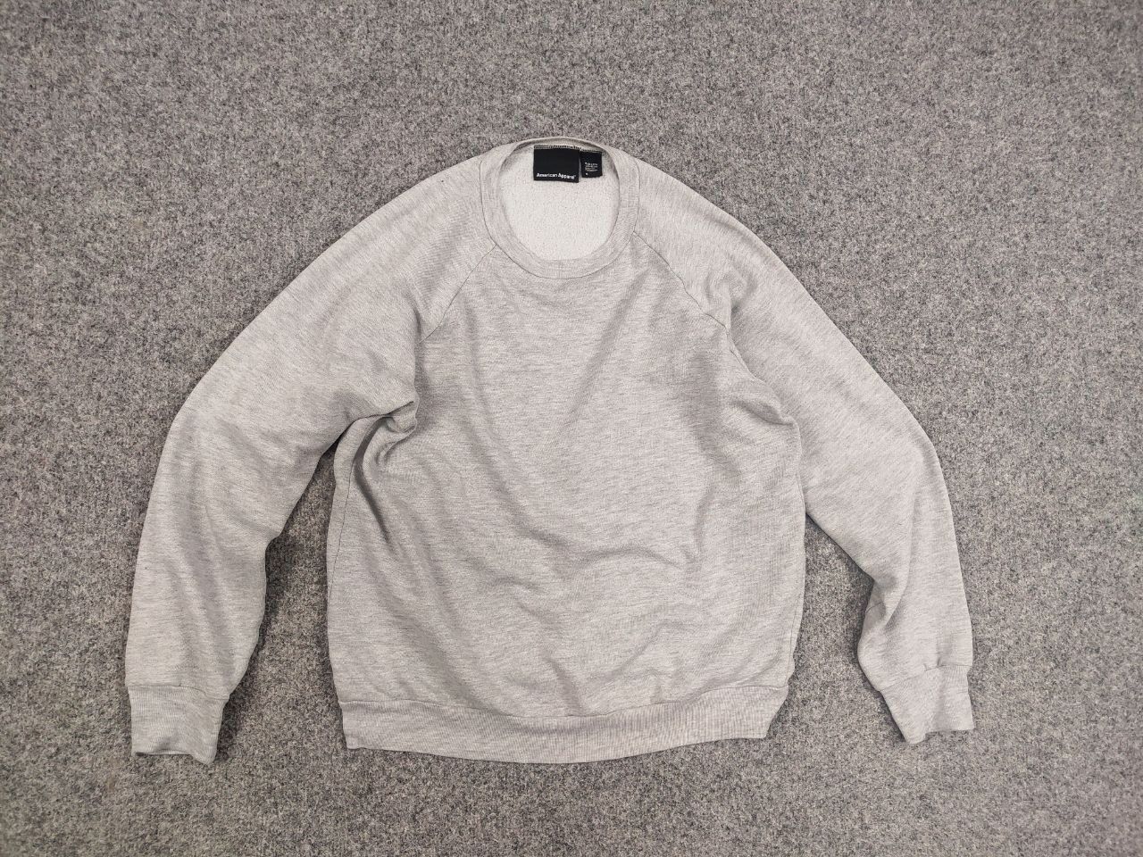 American Apparel American Apparel Vintage Blank Gray Crew Chek Sweatshirt Size US S / EU 44-46 / 1 - 9 Thumbnail