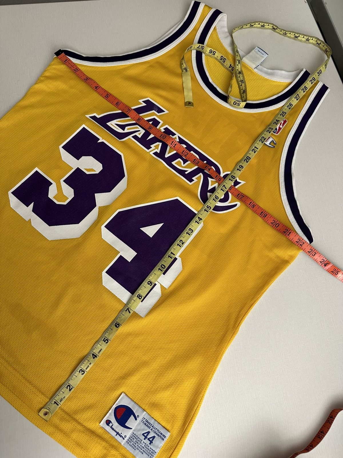 Champion × NBA × Vintage Vintage 90s Champion Jersey Shaq Shaquille O’Neal #34 Size US L / EU 52-54 / 3 - 14 Thumbnail