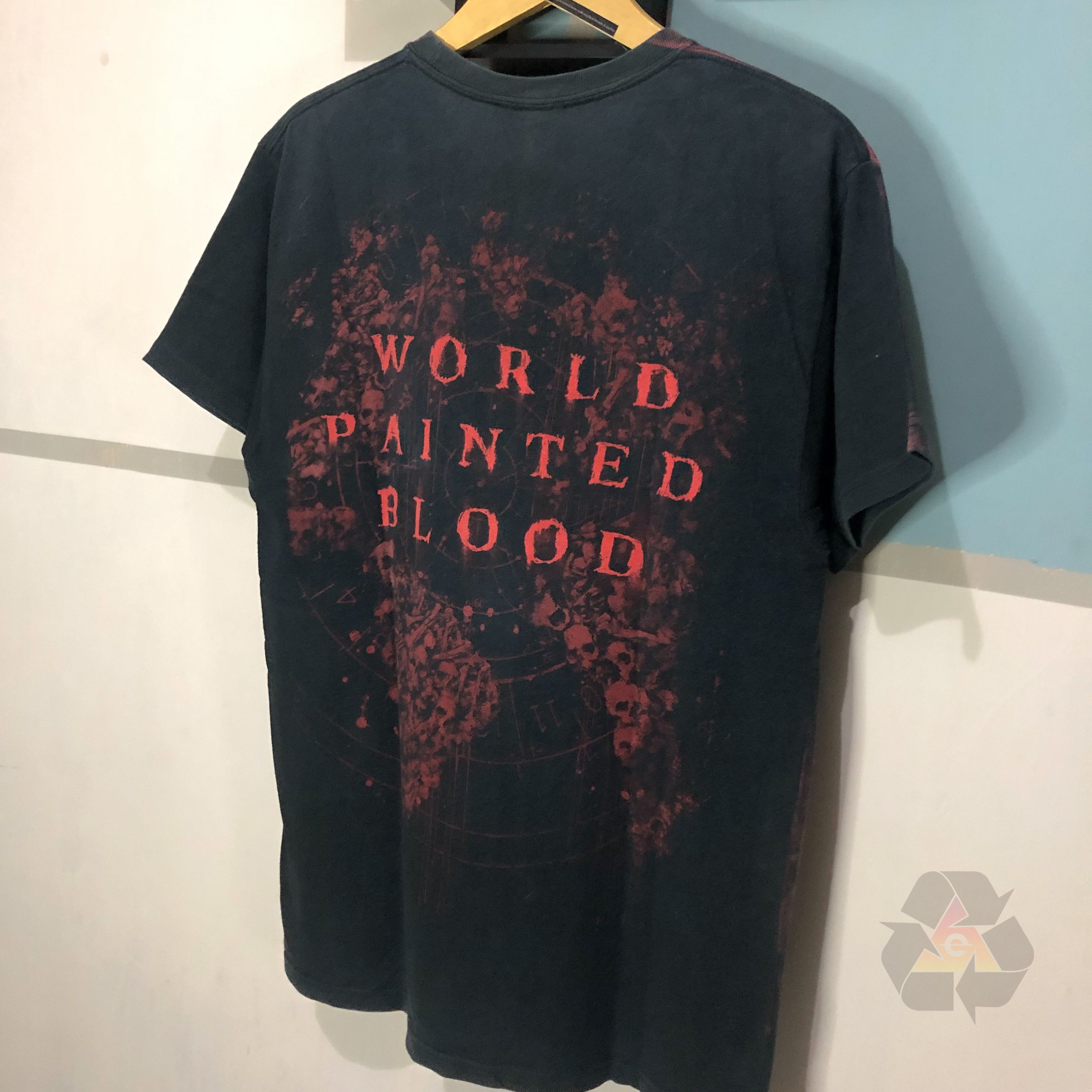 Band Tees RARE Vintage Slayer World Painted Blood Full Print AOP Size US M / EU 48-50 / 2 - 10 Thumbnail