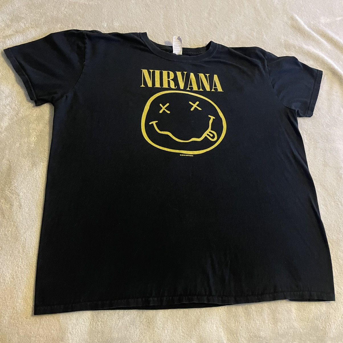 Nirvana Nirvana Shirt Men XL Black Graphic Streetwear Workout Tee Size US XL / EU 56 / 4 - 1 Thumbnail