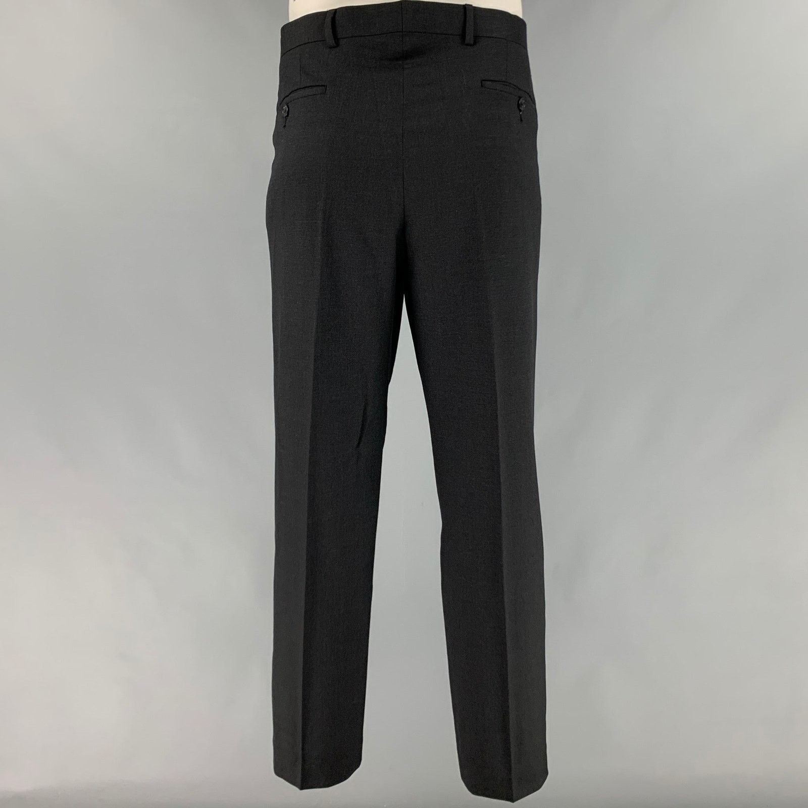 Paul Smith PAUL SMITH Size 42 Black Wool Notch Lapel Suit Size 42R - 5 Thumbnail