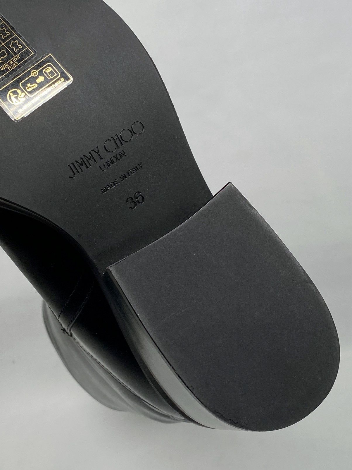Jimmy Choo Jimmy Choo Yasmin 70 Block Heel Leather Boots size 36 Size US 6 / IT 36 - 13 Thumbnail