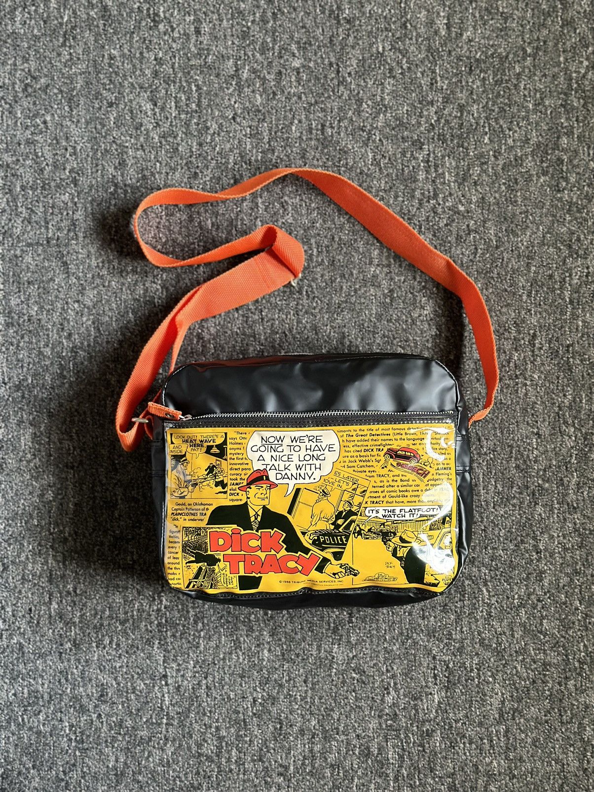 Dick Tracy Crossbody Bag in Black, Men's