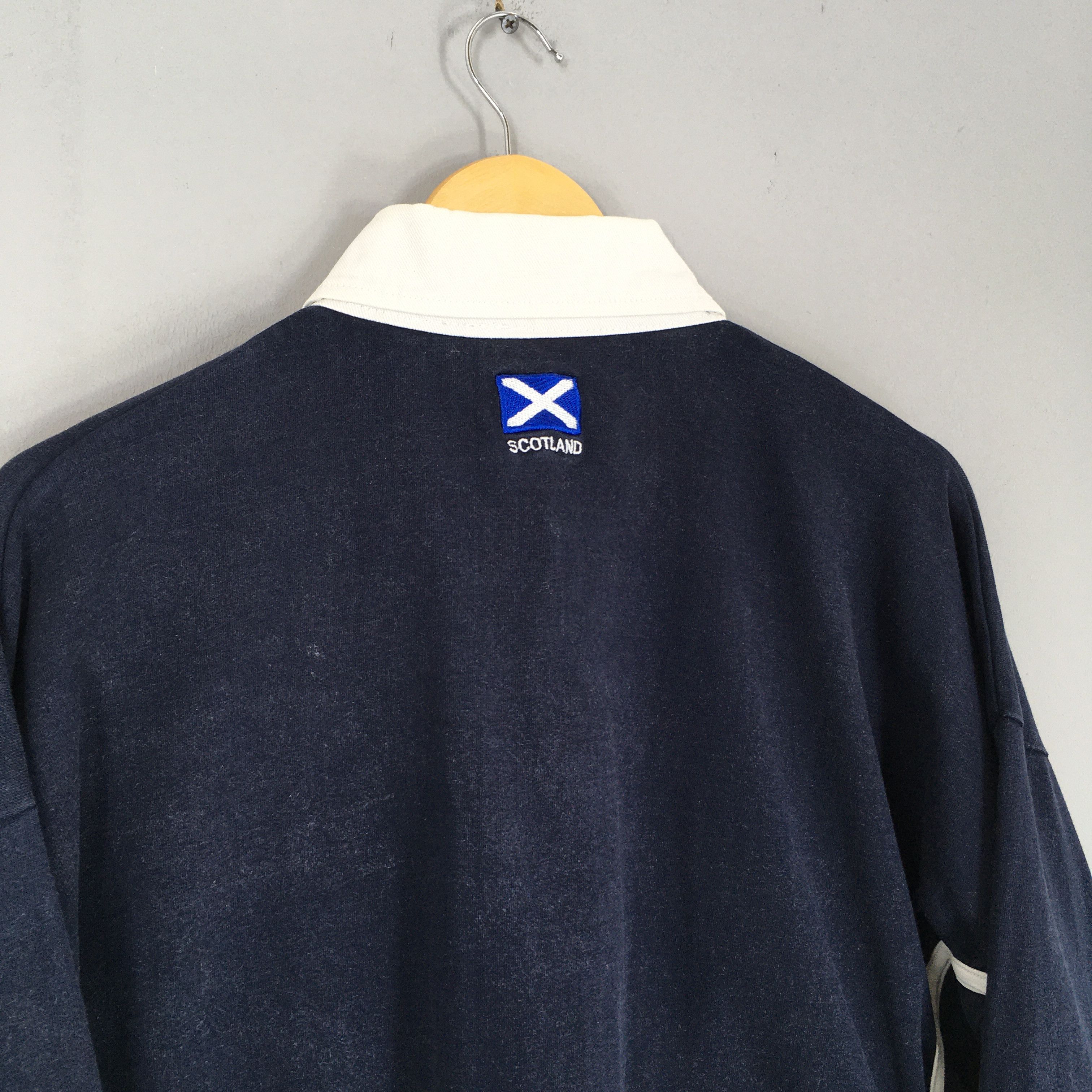 Vintage Vintage Scotland Union Polo Rugby Shirt XLarge Size US XL / EU 56 / 4 - 7 Thumbnail