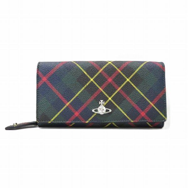 小物 Vivienne Westwood Tartan Check Wallet Vivienne Westwood Vivienne Westwood Tartan Check Orb Long Wallet