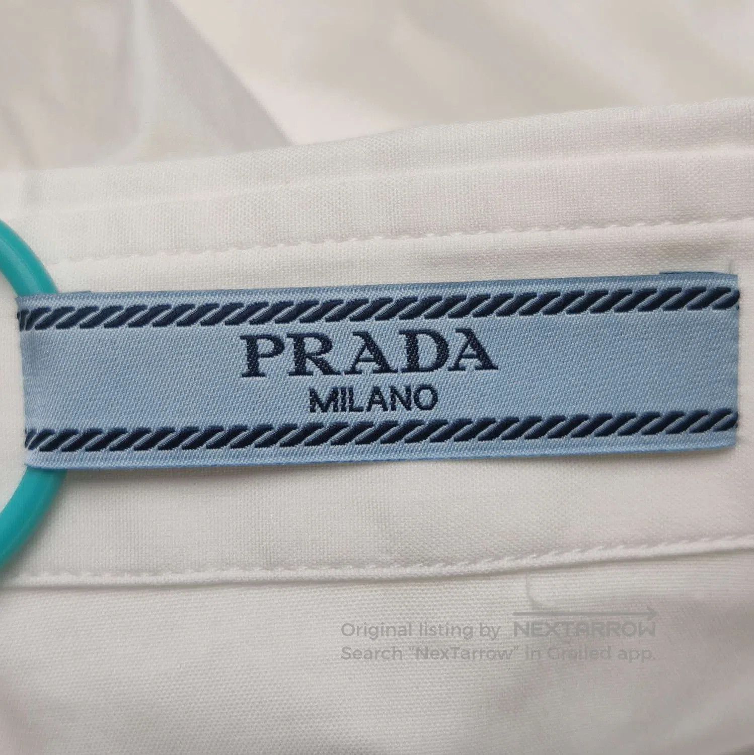 Prada Prada White Cotton Button. Size S / US 4 / IT 40 - 5 Thumbnail