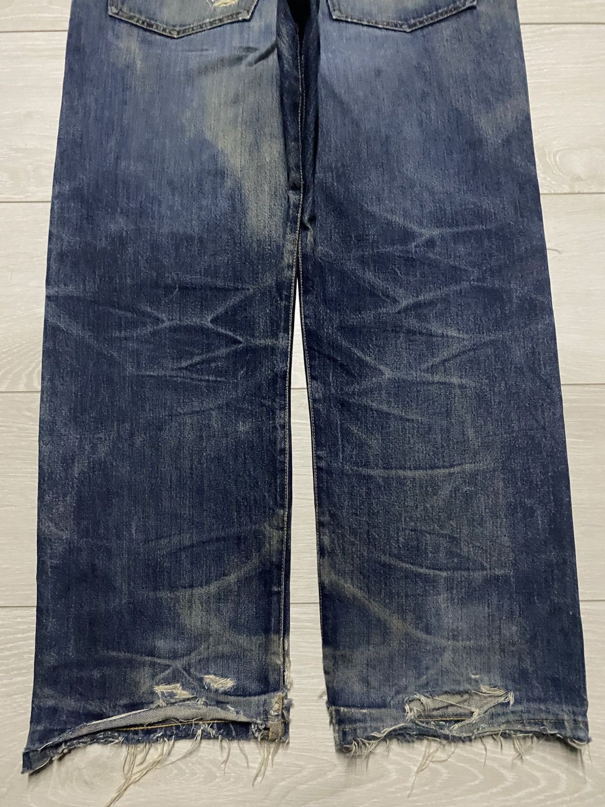 Supreme Vintage Supreme Denim Selvedge Baggy Heavy Repair Jeans Size US 33 - 6 Thumbnail