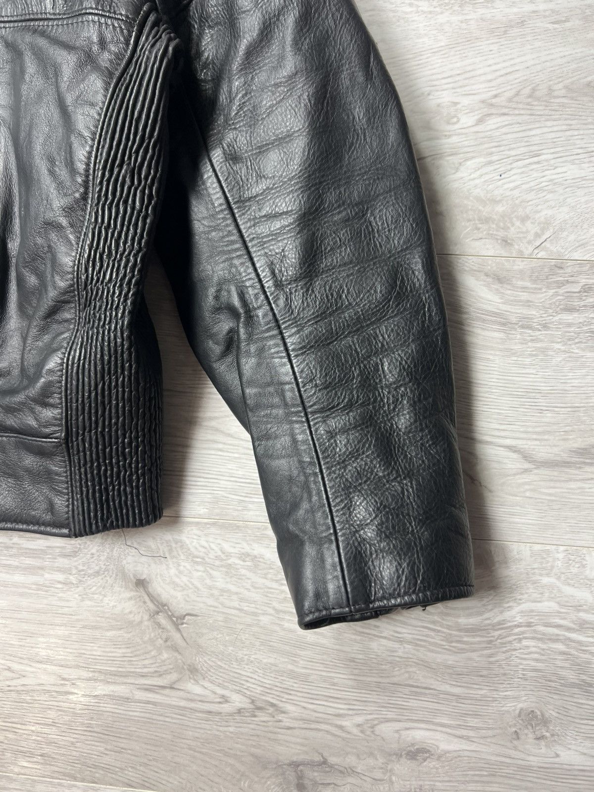 Genuine Leather Vintage Heavyweight Biker Motorcycle Leather Jacket Racing Size US M / EU 48-50 / 2 - 11 Thumbnail