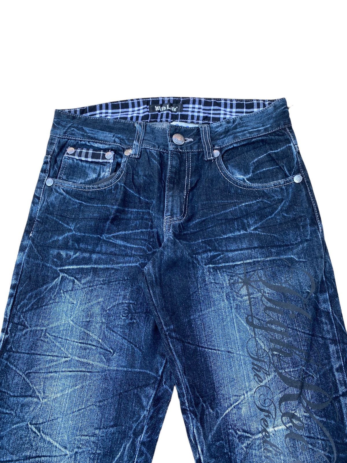Japanese Brand Wild Life Distressed Style Faded Pant Size US 30 / EU 46 - 4 Thumbnail
