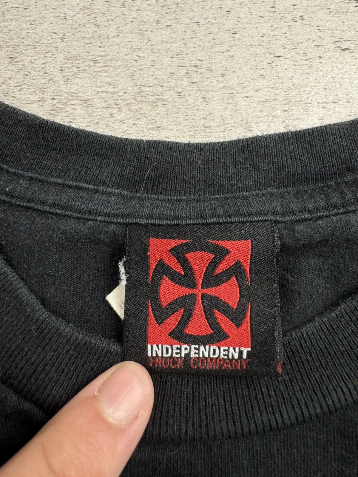 Independent Truck Co. Independent Truck Skate Rap USA Flag Hip Hop Rap Black Skull Y2K T Shirt Tee Size US M / EU 48-50 / 2 - 8 Thumbnail