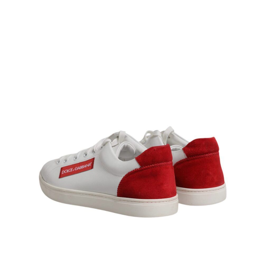 Dolce & Gabbana Dolce & Gabbana White Suede Leather Low Top Sneakers Shoes Size US 8.5 / EU 41-42 - 5 Thumbnail