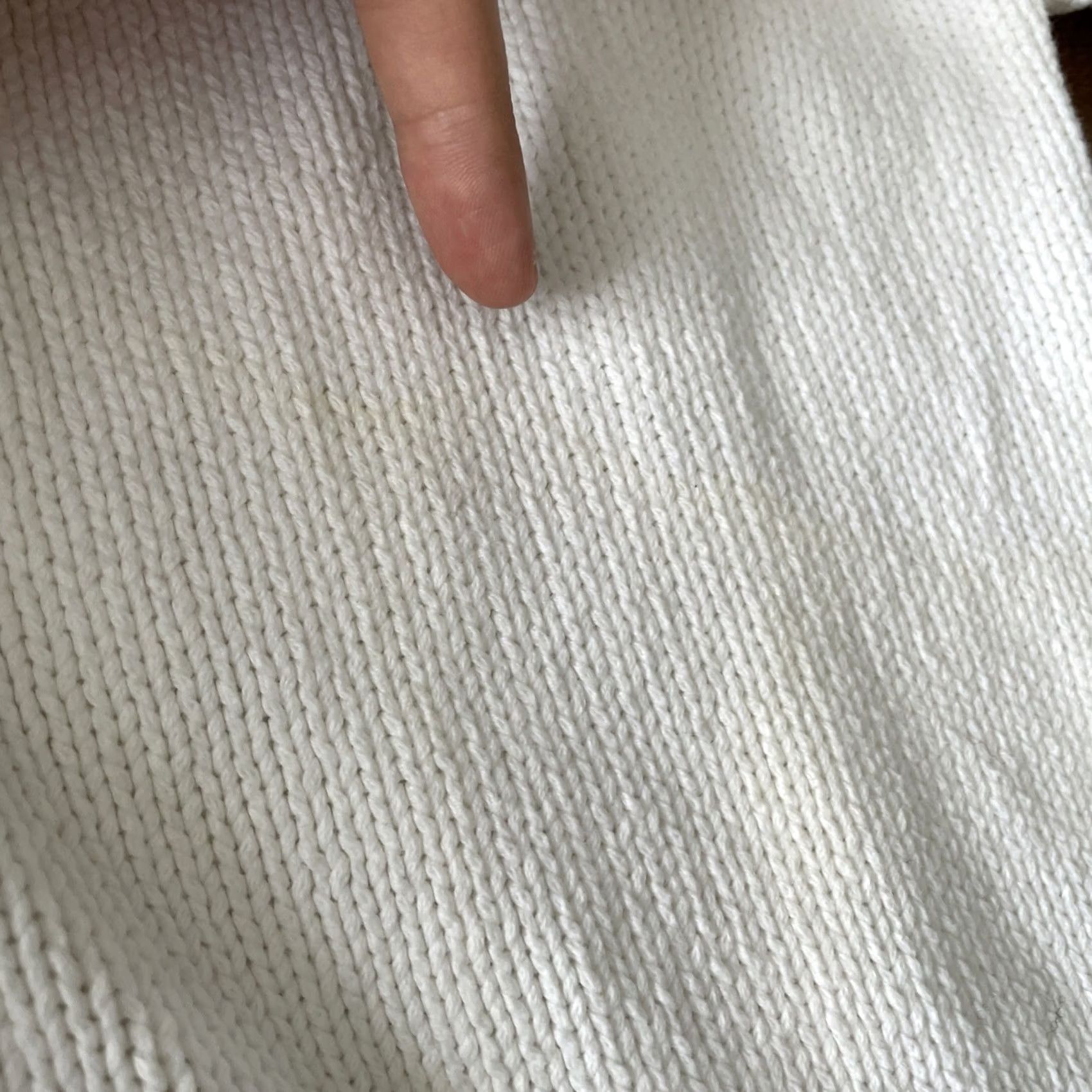 Talbots VINTAGE Talbots Cardigan Sweater Womens Large Cropped Heavyweight 90s Y2K White Cotton Knit Button Short Sleeve? Size L / US 10 / IT 46 - 6 Thumbnail