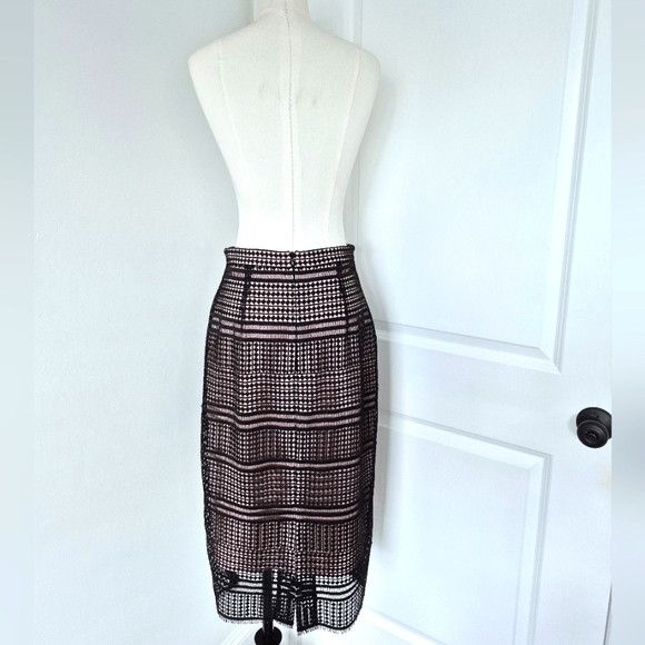 LK Bennett Lace Skirt Party Special Occasion Spring Summer Work Size 30" / US 8 / IT 44 - 9 Thumbnail