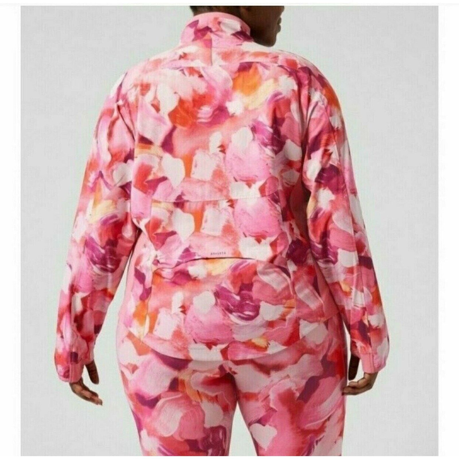 Athleta NEW Athleta Run With It Printed Jacket Women's Plus Size 3X Size 3XL / US 20-22 - 2 Thumbnail