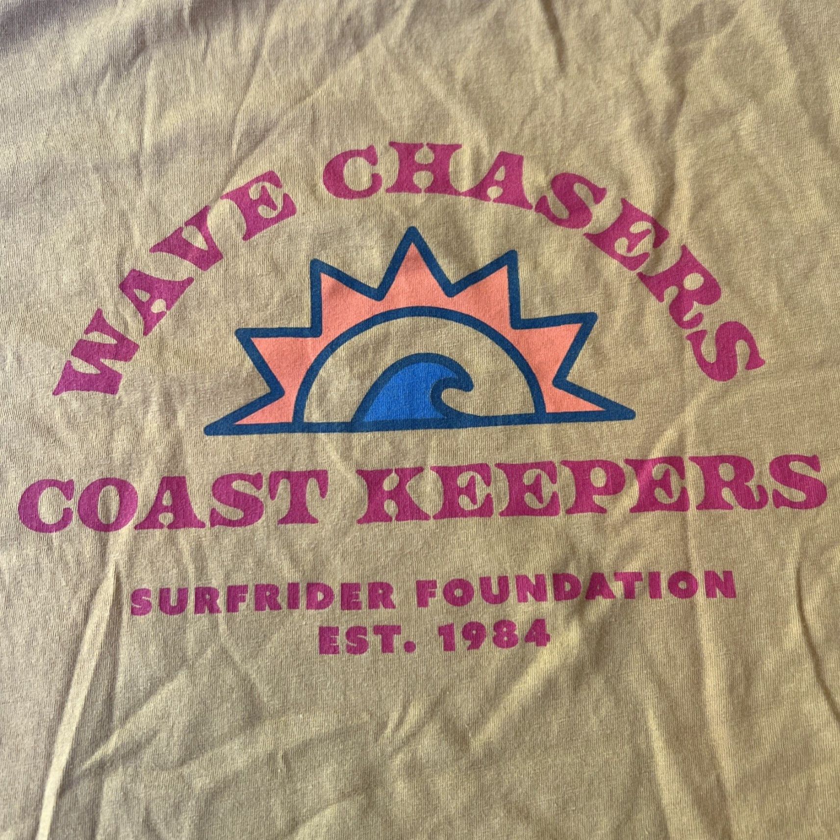 Vintage Surfrider Foundation Tee Shirt Surfer Coast Keeper Est. 1984 Yellow L Men Shirt Short Sleeve Crew Neck Graphic Print Size US L / EU 52-54 / 3 - 3 Thumbnail