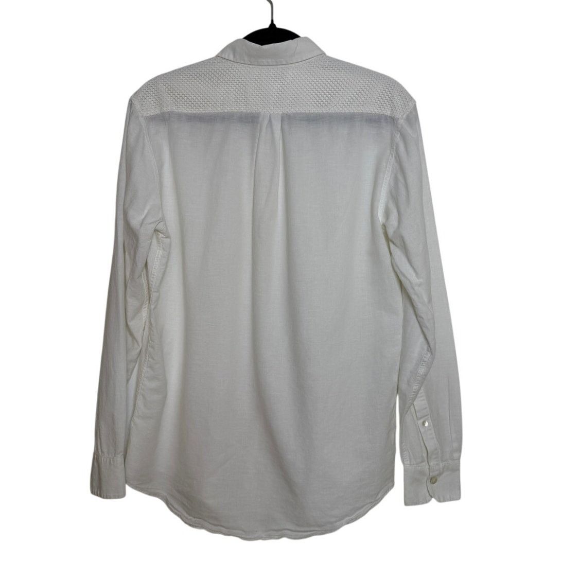 La Perla La Perla Cotton White Button-Down Shirt Size US L / EU 52-54 / 3 - 2 Thumbnail