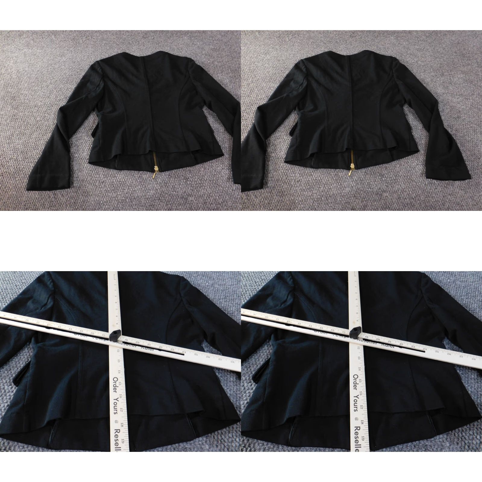 Express Express Womens Jacket 4 Black Nylon Rayon Zip Stretch Classic Design Studio casual new title Size S / US 4 / IT 40 - 8 Thumbnail