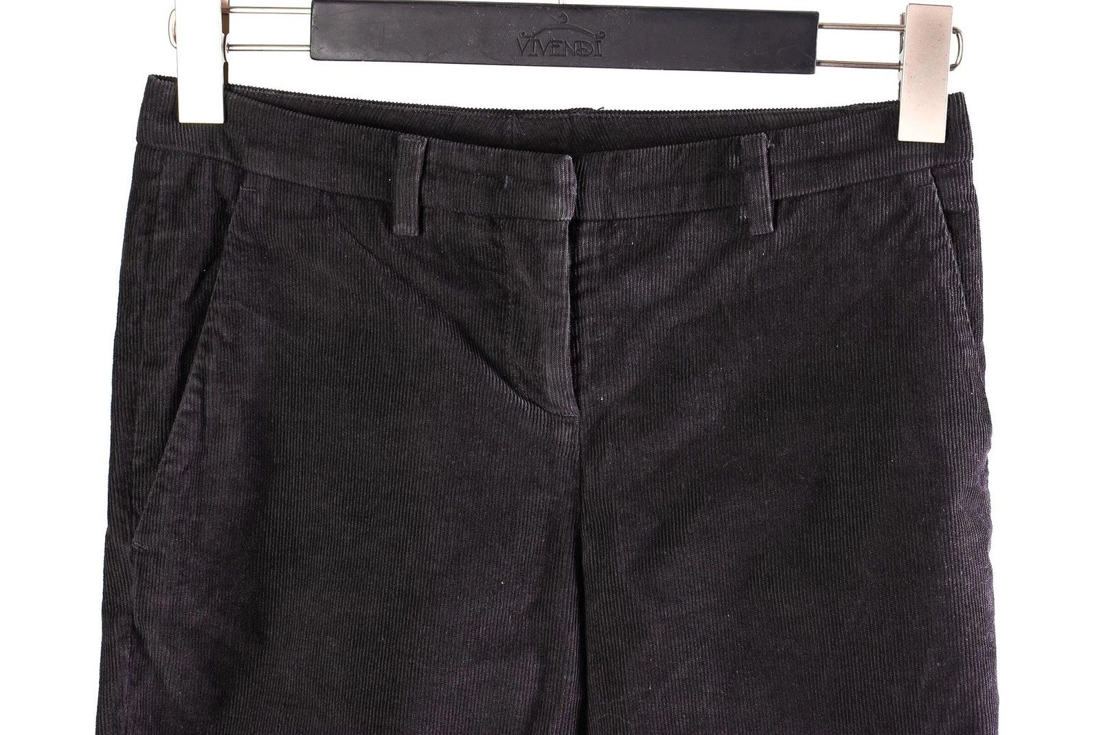 Moncler Women's Moncler Corduroy Trousers Black Pants Size W29 L26 Size 30" / US 8 / IT 44 - 2 Thumbnail