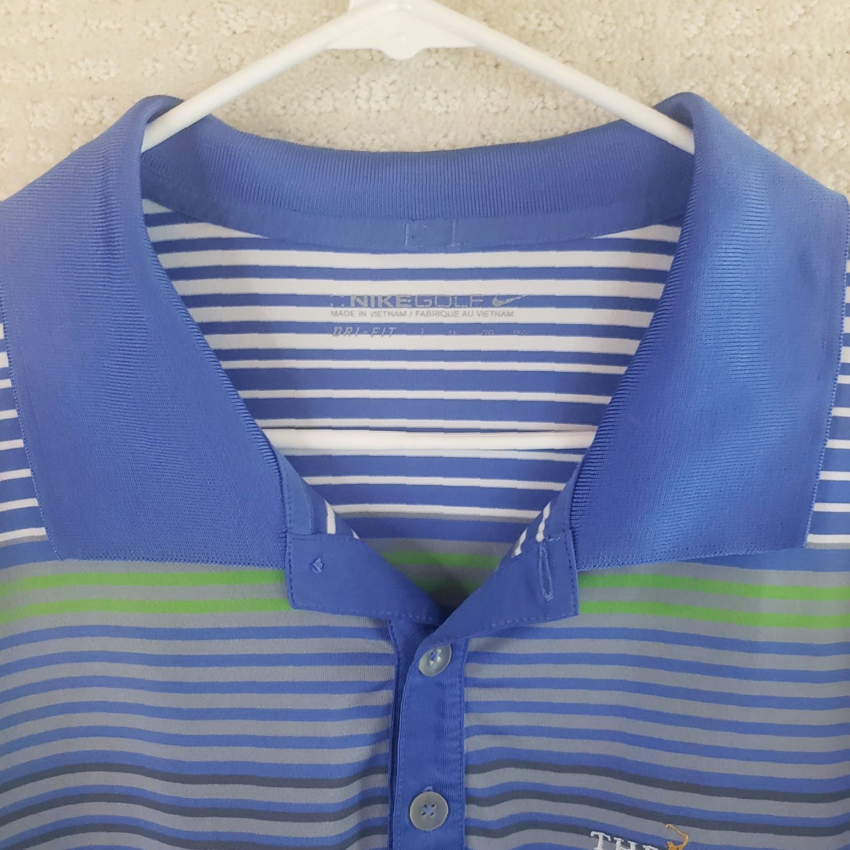 Nike VINTAGE Players Championship Polo Shirt Mens 2XL Blue Nike Golf TPC Sawgrass Dri Fit Size US XXL / EU 58 / 5 - 5 Thumbnail
