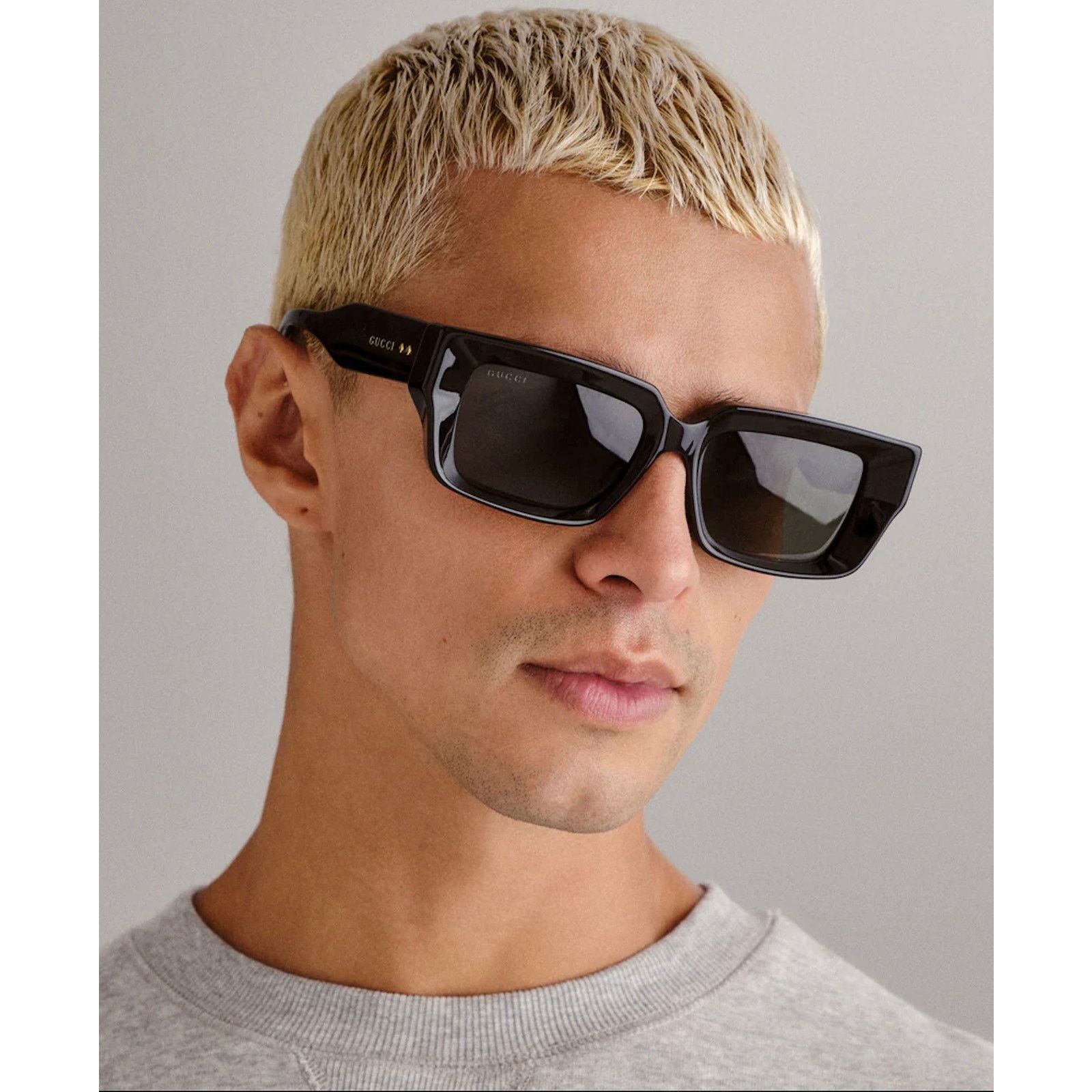 Gucci NEW Gucci Sunglasses GG1529S 001 Black Gray Unisex Authentic Size ONE SIZE - 1 Thumbnail