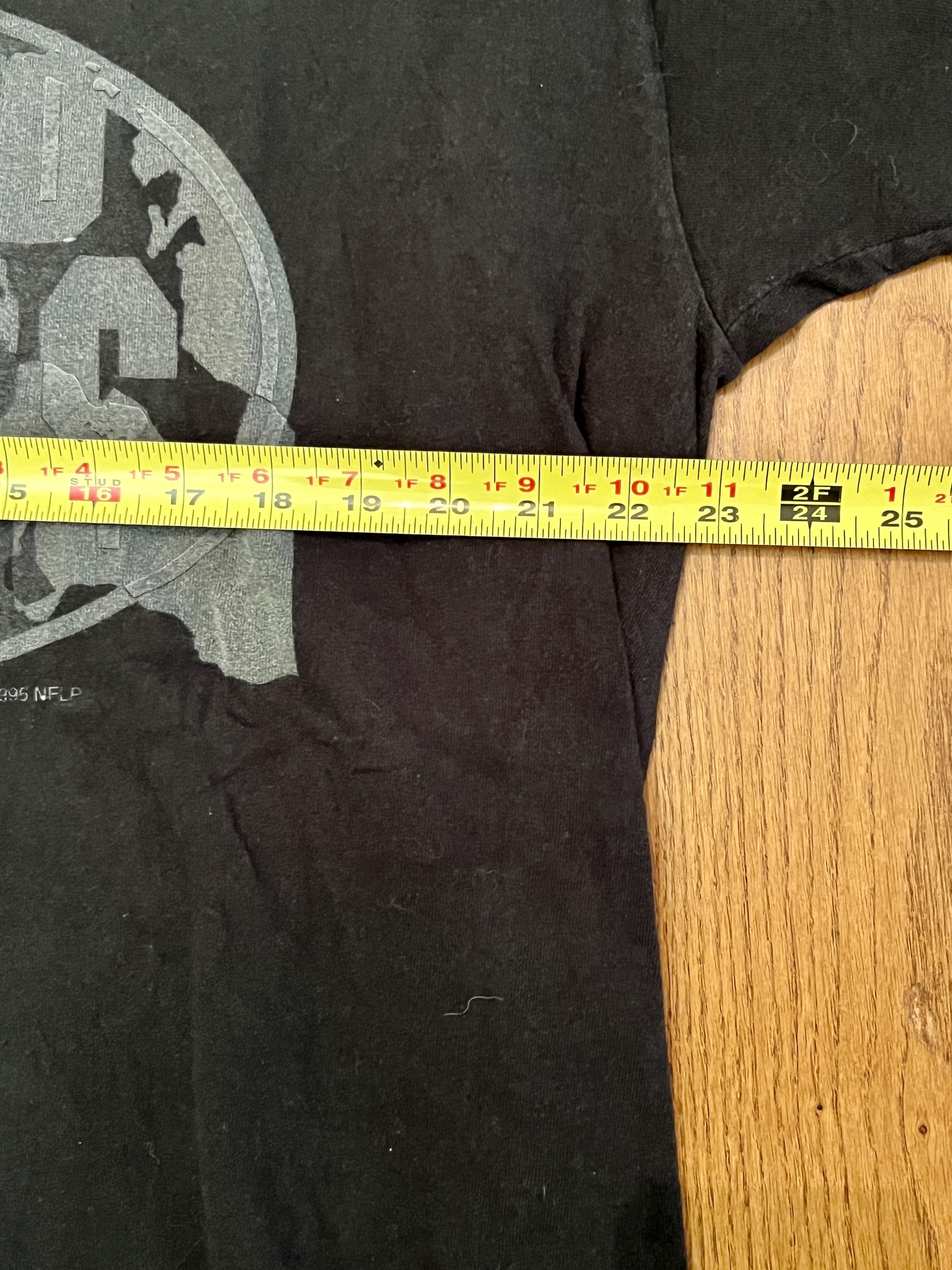 Vintage 1995 Oakland Raiders T-Shirt Chill By Any Means Necessary XL Size US XL / EU 56 / 4 - 5 Thumbnail