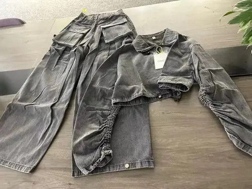 Designer × Japanese Brand Washed Old Silhouette Denim Two Pieces Set Size US 30 / EU 46 - 2 Thumbnail