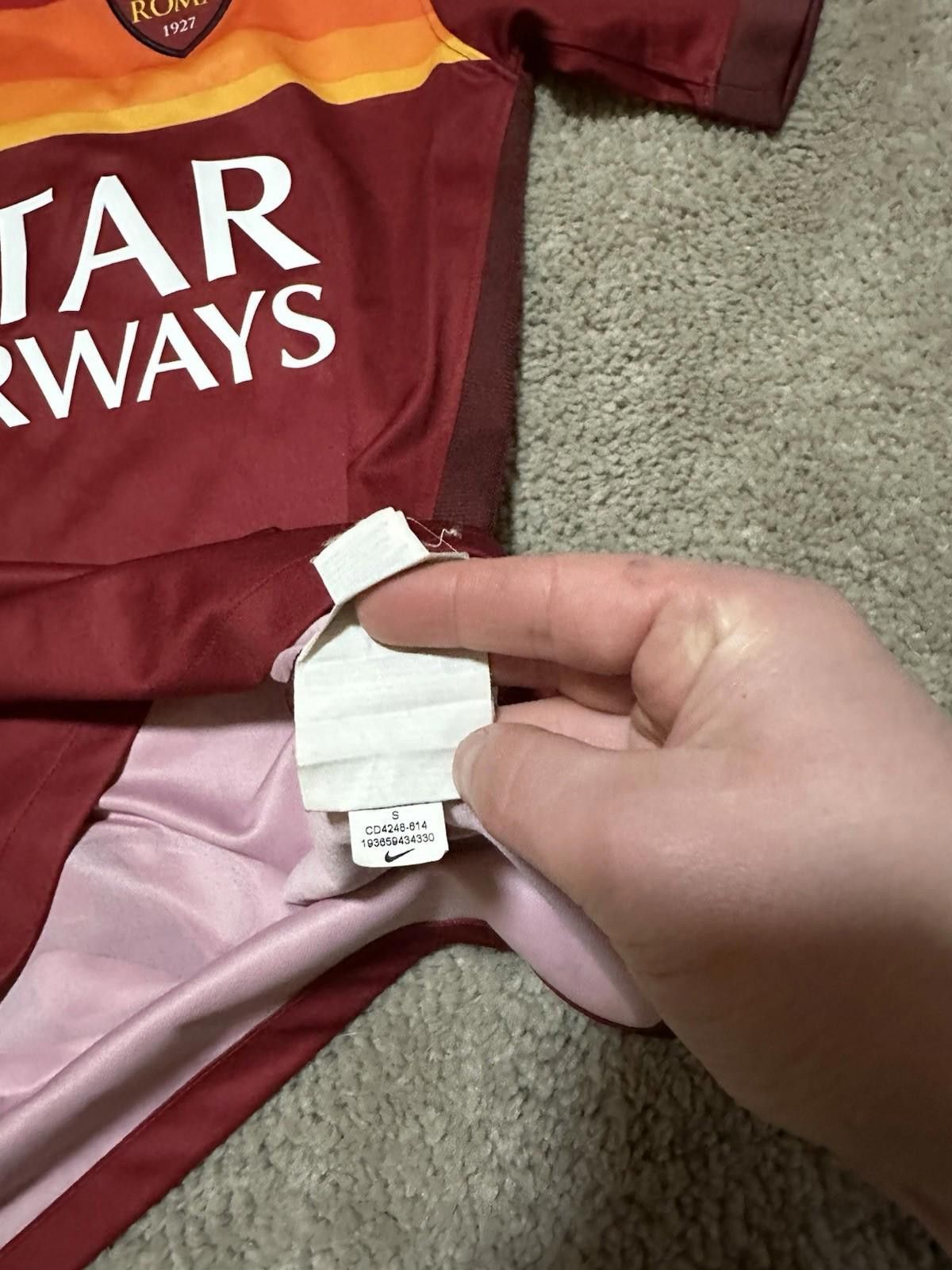 Nike el shaarawy #92 Nike AS Roma 2020/21 Football Shirt Jersey Size US S / EU 44-46 / 1 - 6 Thumbnail
