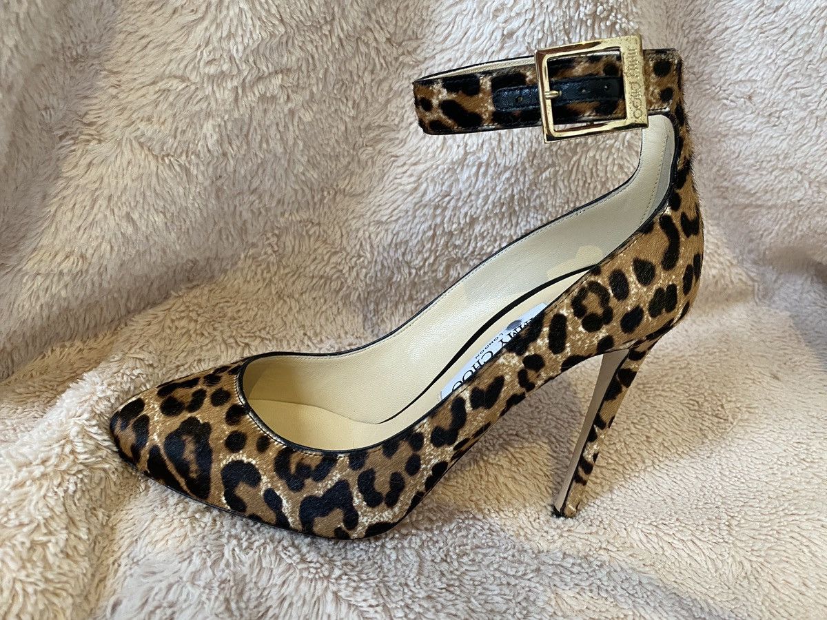 Jimmy Choo Jimmy Choo Helena - Pony-Style Calfskin Pumps Size US 8 / IT 38 - 6 Thumbnail