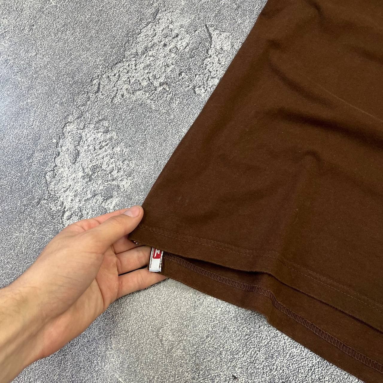 Diesel Vintage Diesel Denim Division 90s Big Logo Brown T-Shirt Size US L / EU 52-54 / 3 - 3 Thumbnail