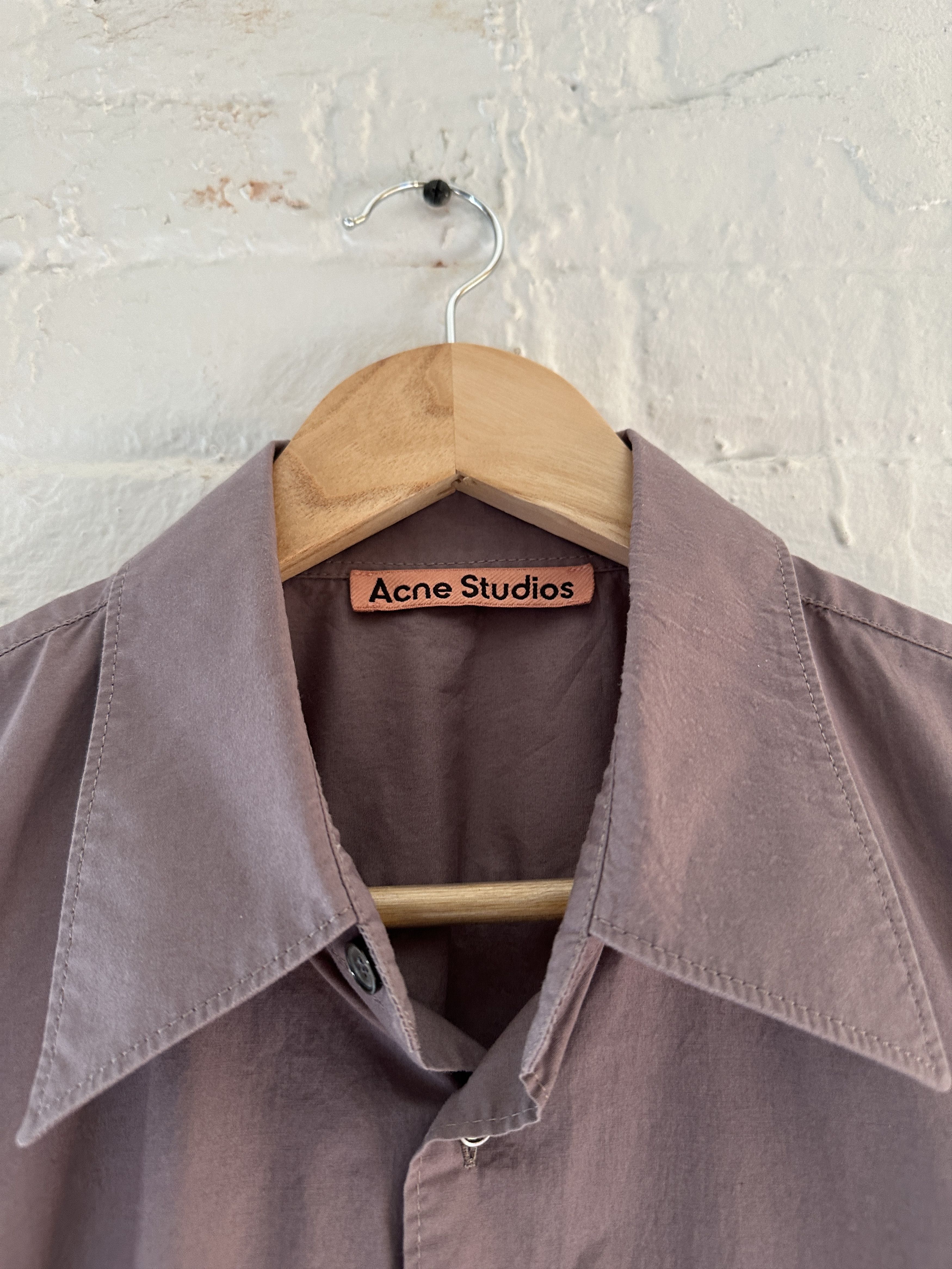 Acne Studios Acne Studios Short Sleeve Button Up Shirt Size US M / EU 48-50 / 2 - 2 Thumbnail