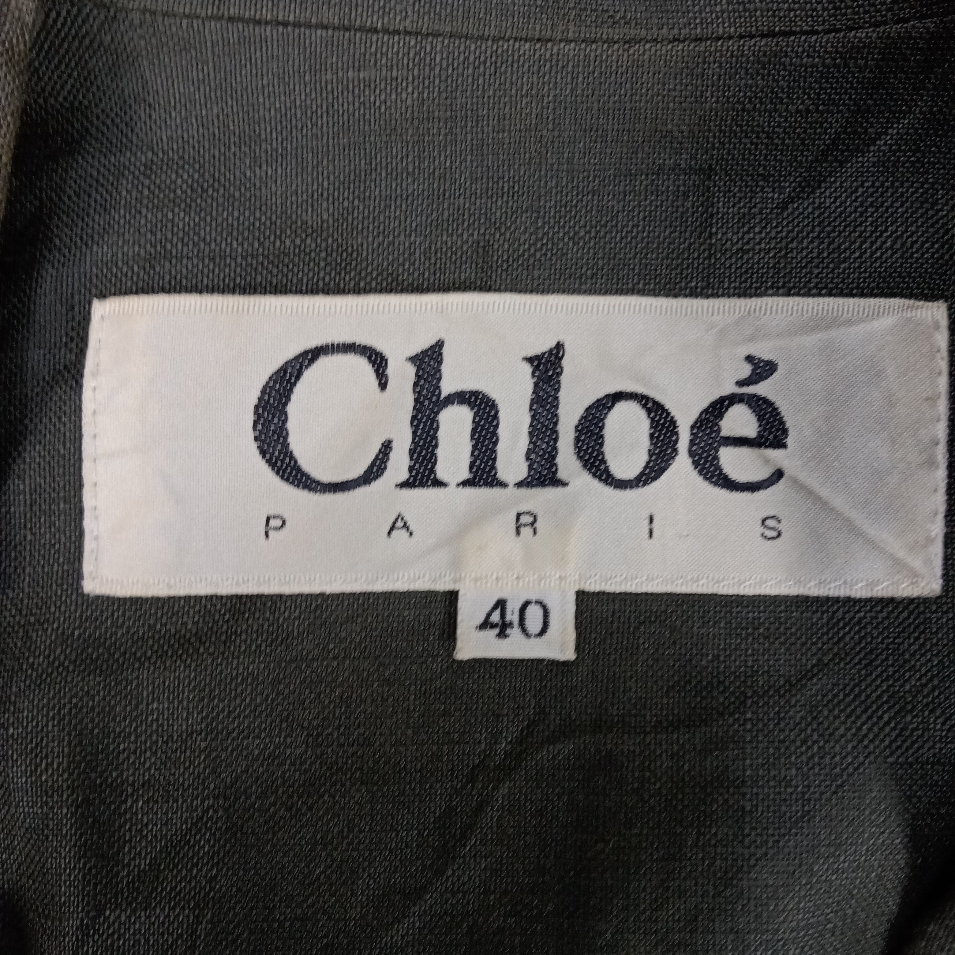 Vintage Chloe Italian Brand Casual Blazer Jacket Size 34S - 3 Thumbnail