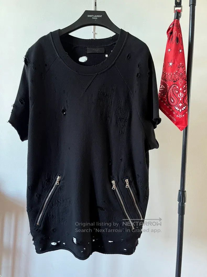 Amiri Amiri Size XS Destroy erosion short sleeve Size US XS / EU 42 / 0 - 1 Thumbnail