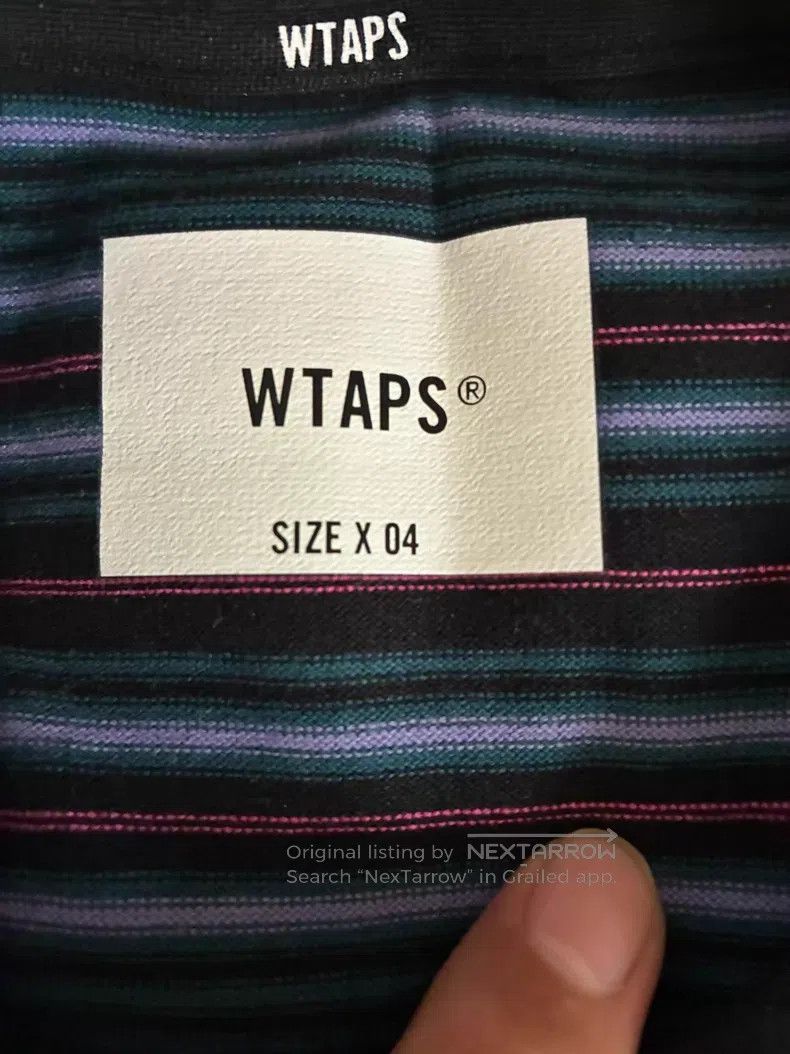 Wtaps Wtaps Striped short-sleeve T-shirt purple Size US XL / EU 56 / 4 - 2 Thumbnail