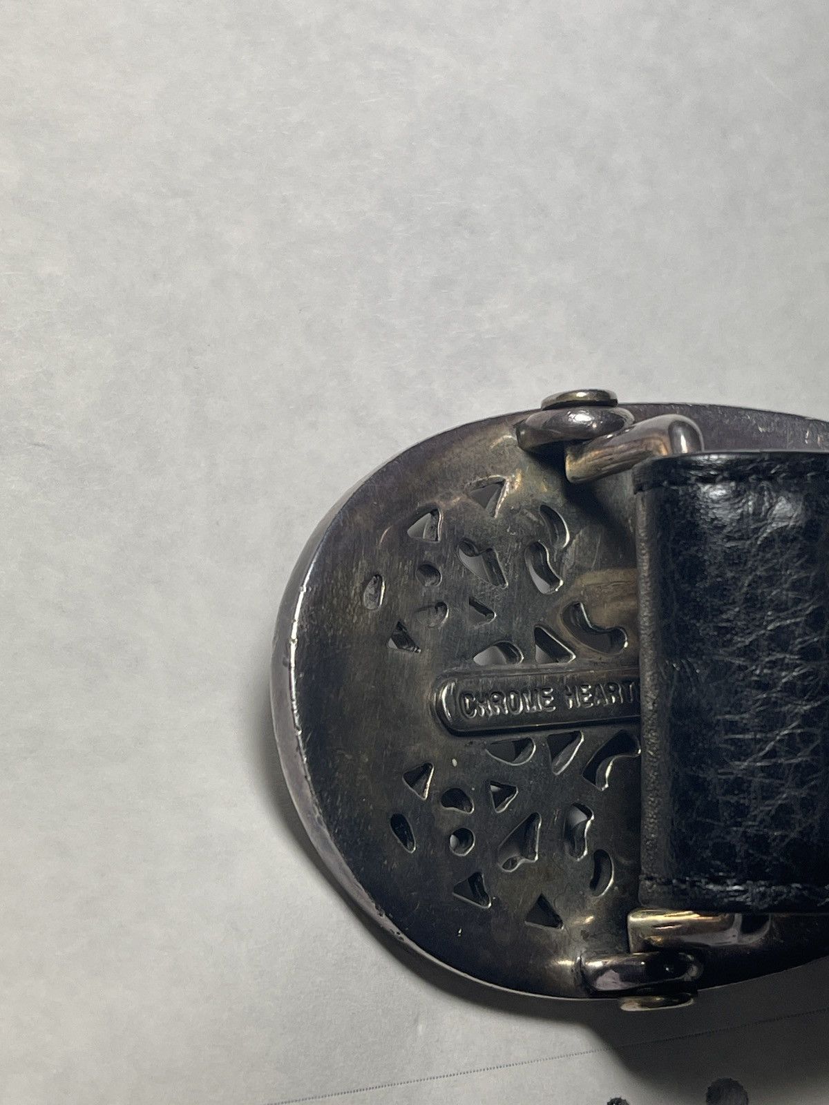 Chrome Hearts CHROME HEARTS OVAL BUCKLE AND BELT STRAP Size 34 - 3 Thumbnail