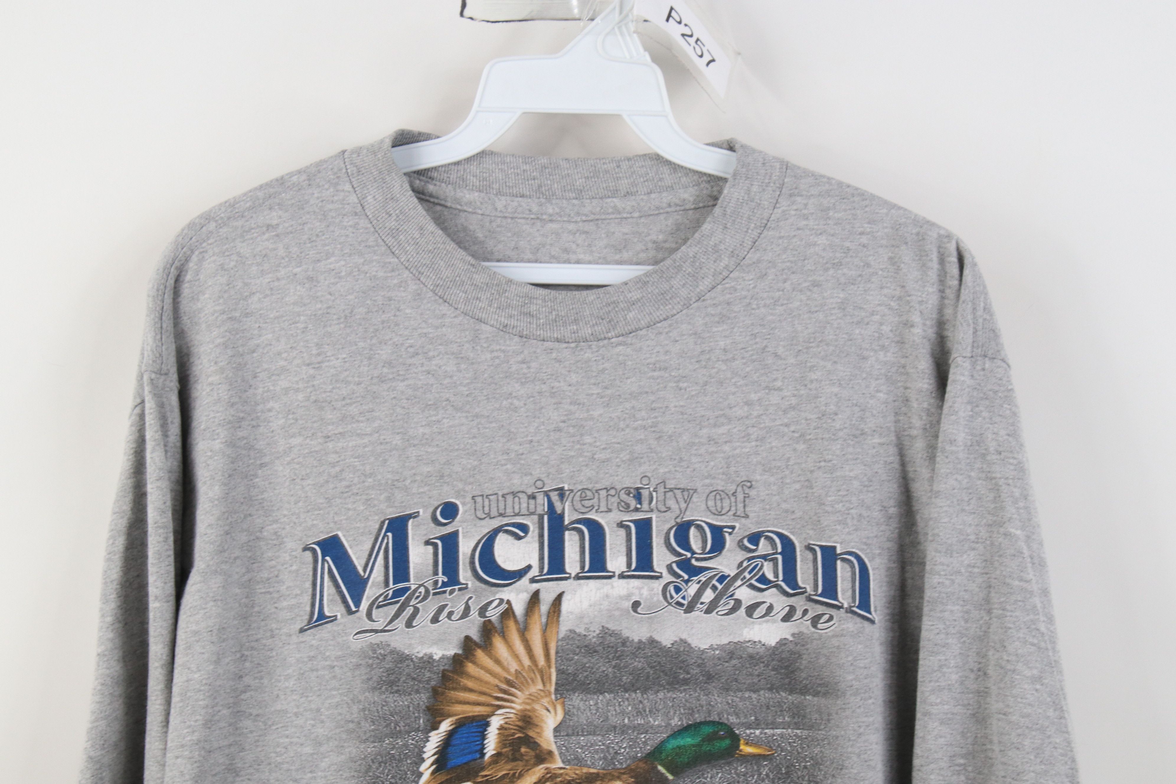 Vintage Vintage 90s University of Michigan Long Sleeve T-Shirt Size US S / EU 44-46 / 1 - 2 Thumbnail