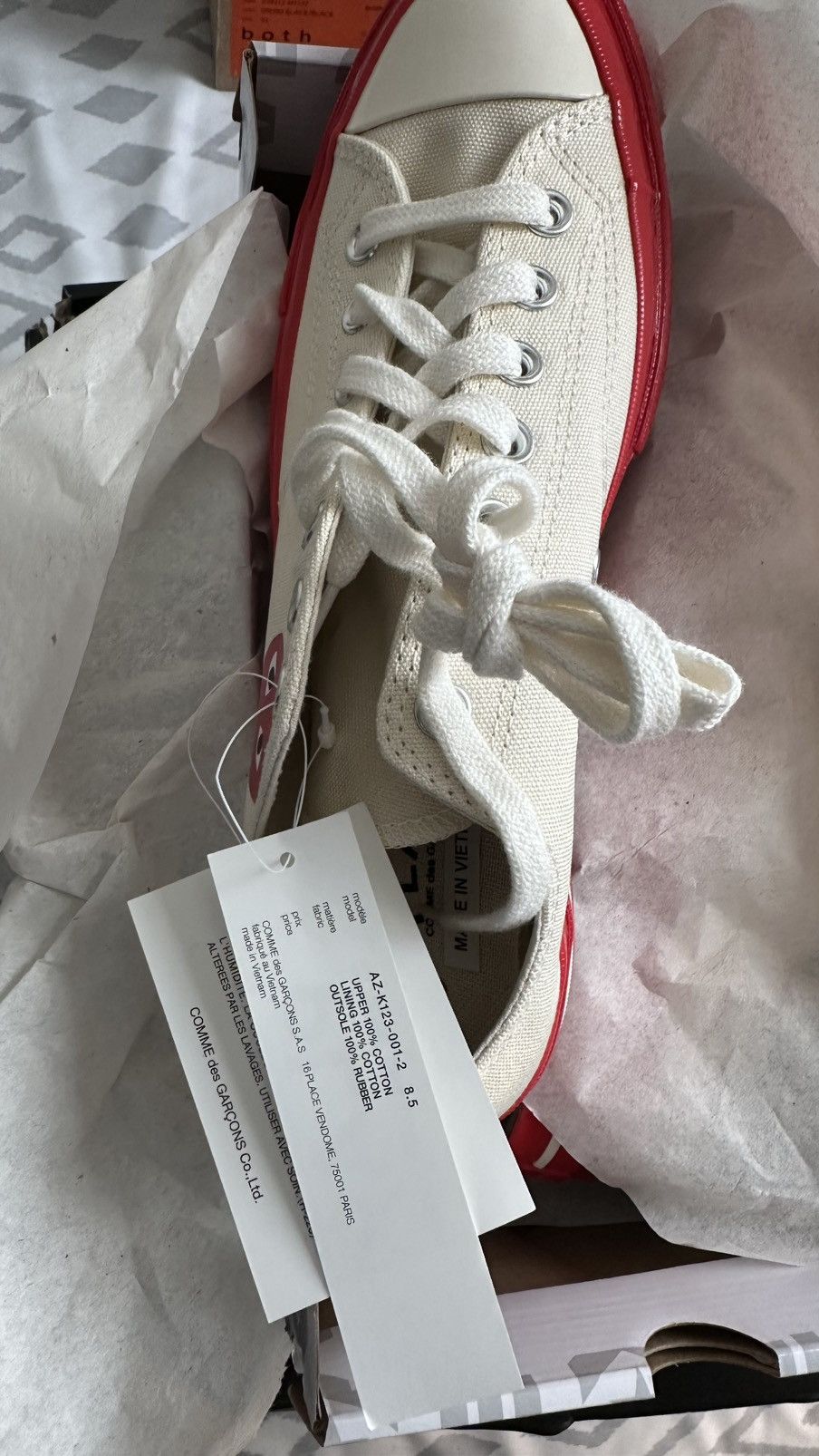Comme des Garcons PLAY × Converse Converse& Comm Des Garçon play Size US 8.5 / EU 41-42 - 8 Thumbnail