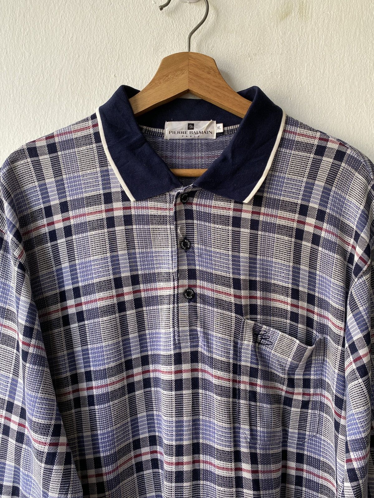 Pierre Balmain × Vintage 1990s - Pierre Balmain Paris Button Up Shirt Size US L / EU 52-54 / 3 - 5 Thumbnail