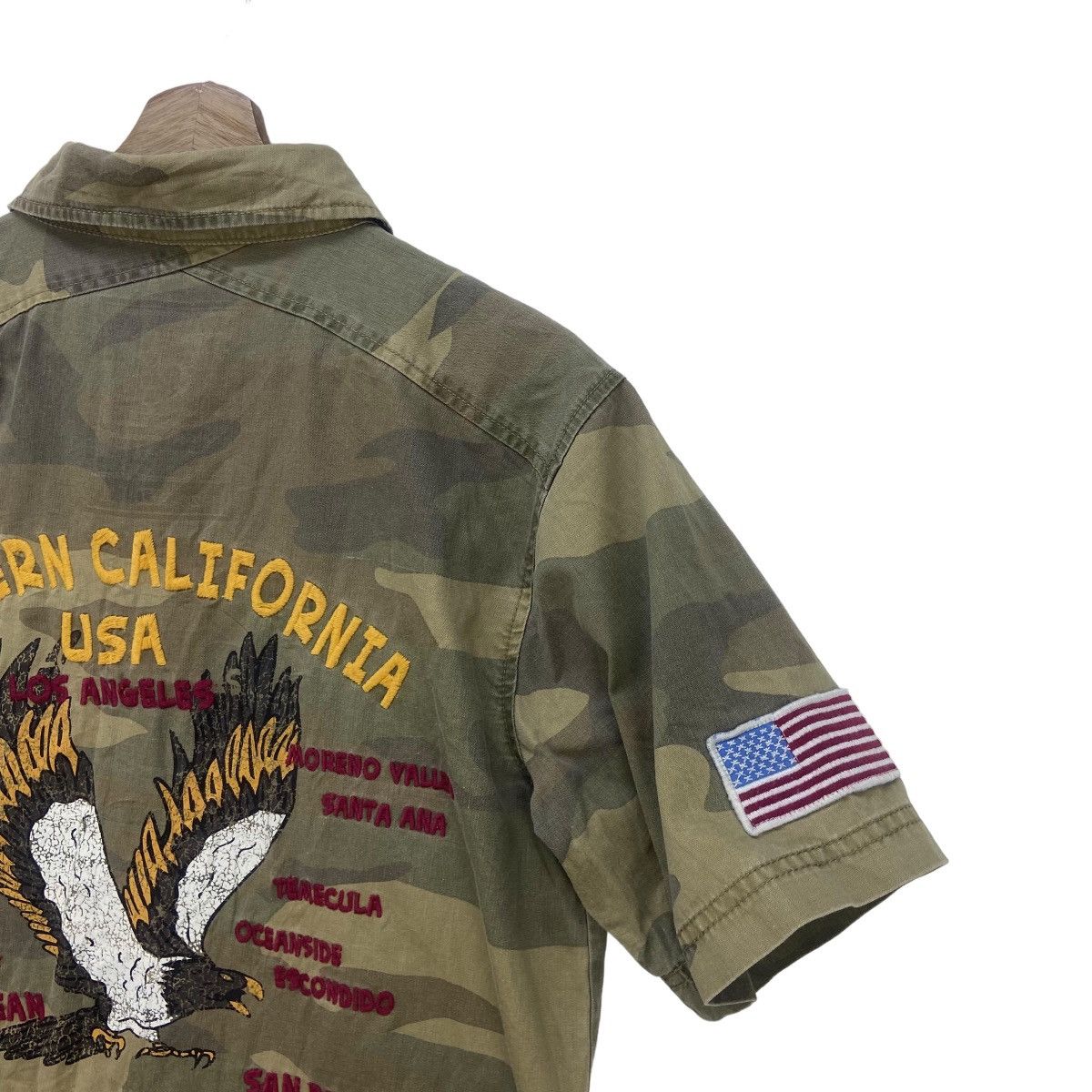Alphanumeric Southern California USA Flag Eagle Logo Utility Shirt Size US S / EU 44-46 / 1 - 15 Thumbnail